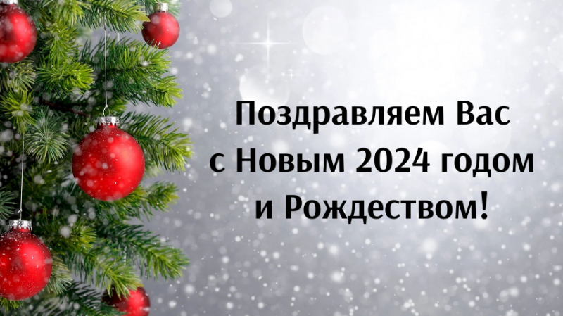 С Новым 2024 годом и Рождеством