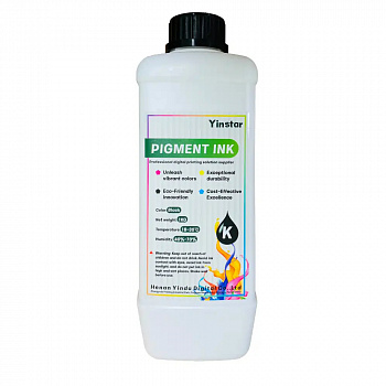 Чернила DTF Black pigment ink, черные, 1000 мл